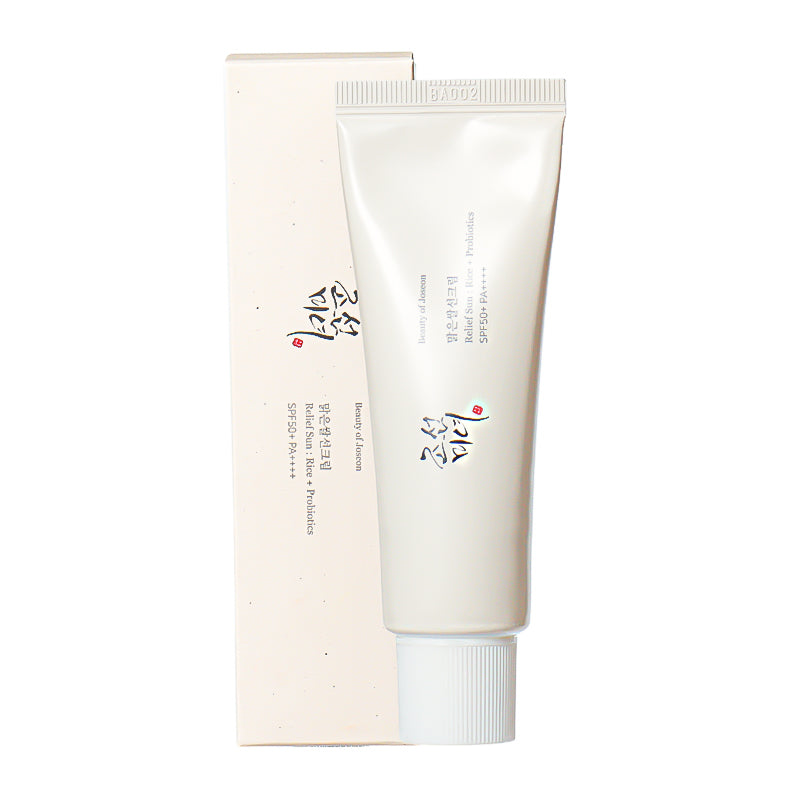 BEAUTY OF JOSEON Relief Sun Rice & Probiotics SPF 50 kremas nuo saulės, 50ml