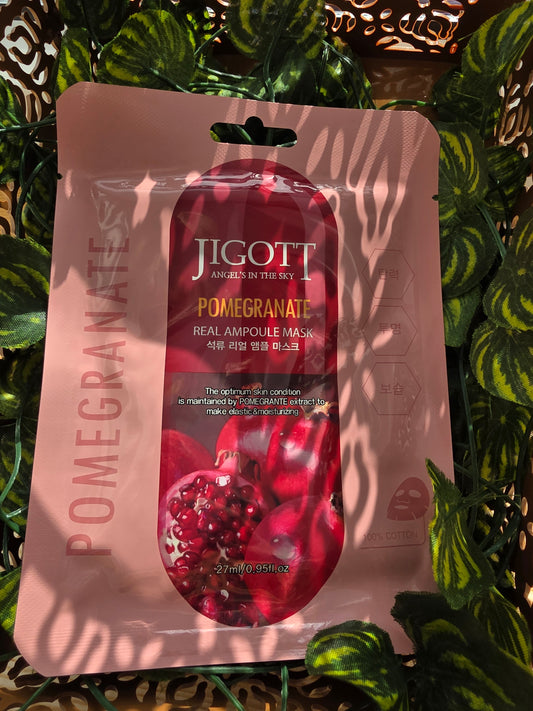 JIGOTT Pomegranate lakštinė veido kaukė