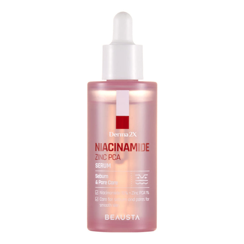 BEAUSTA Derma2X Niacinamide Zinc PCA veido serumas