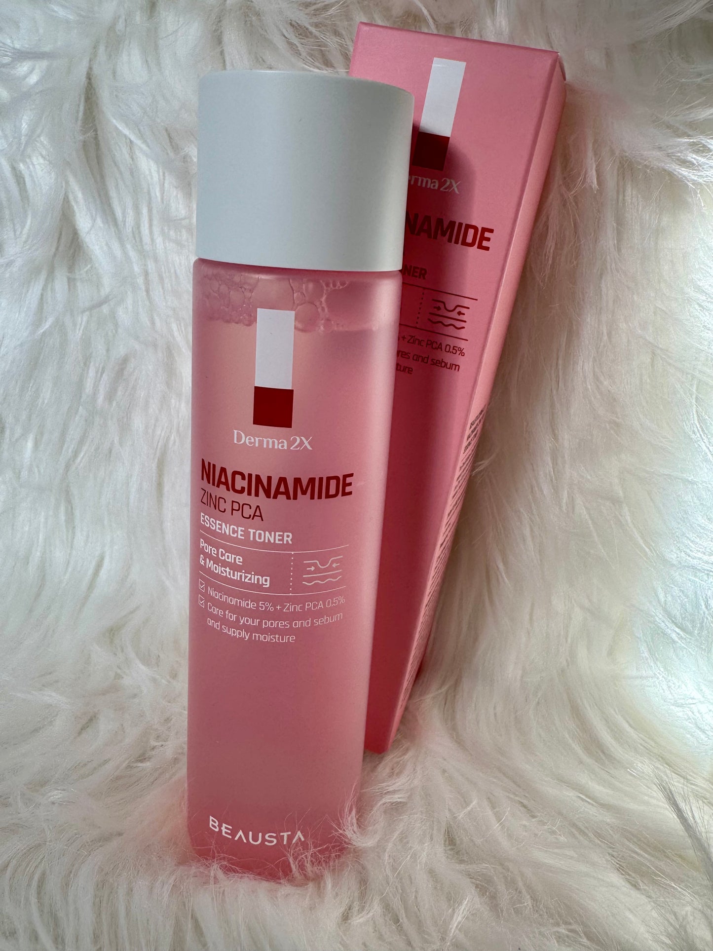 BEAUSTA Derma2X Niacinamide Zinc PCA veido tonikas