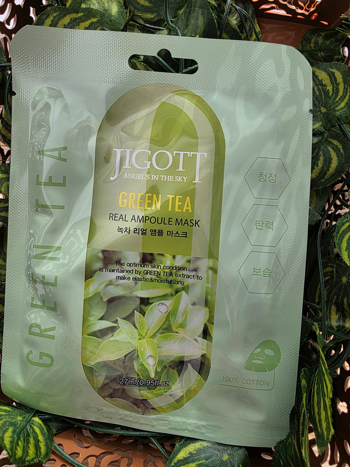 JIGOTT Green Tea lakštinė veido kaukė