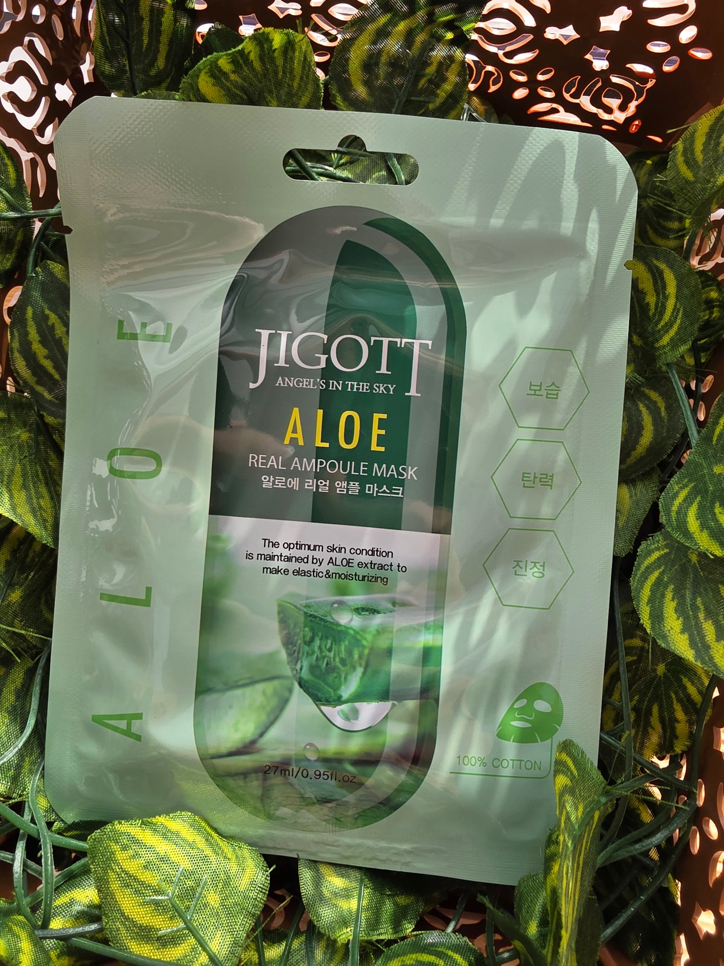 JIGOTT Aloe veido lakštinė kaukė