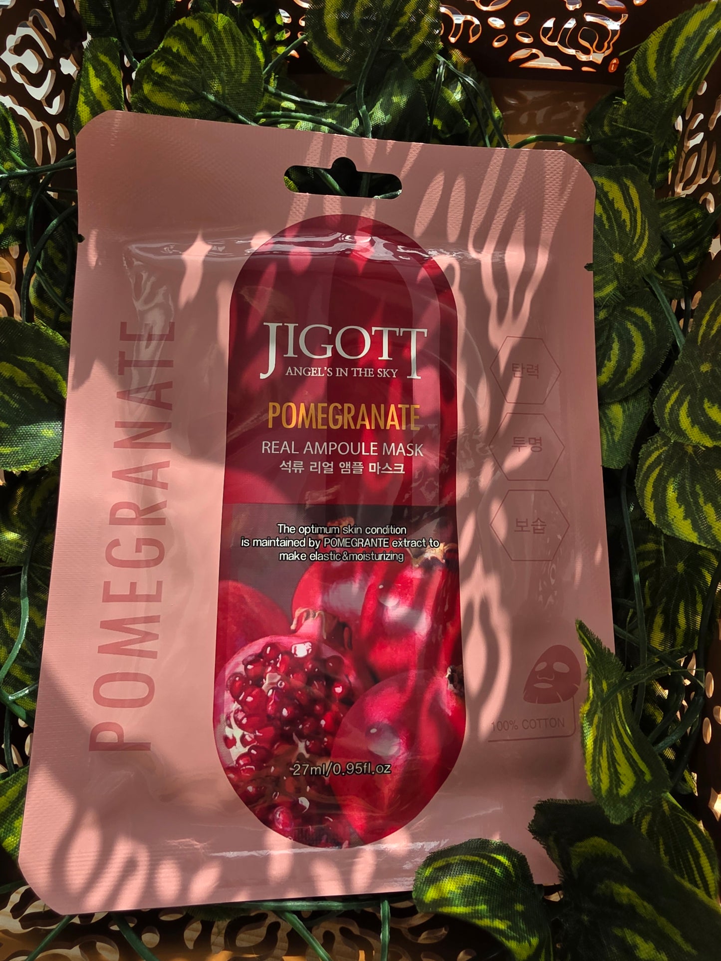 JIGOTT Pomegranate lakštinė veido kaukė