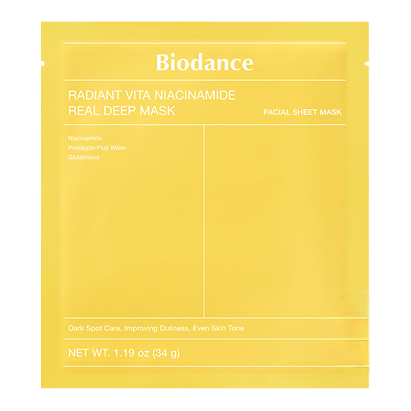 BIODANCE Radiant Vita Niacinamide Real Deep veido kaukė