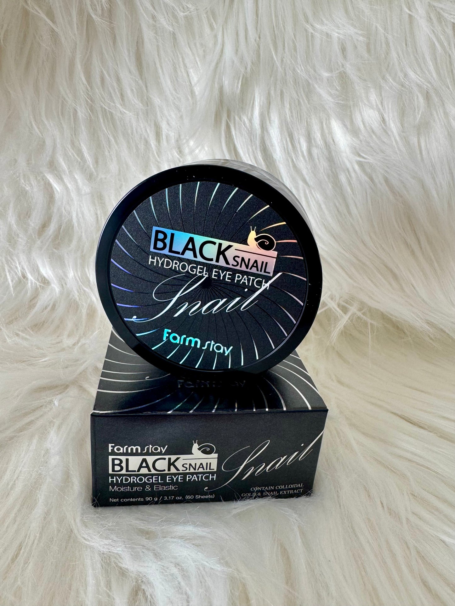 FARMSTAY Black Snail Hydrogel paakių padeliai