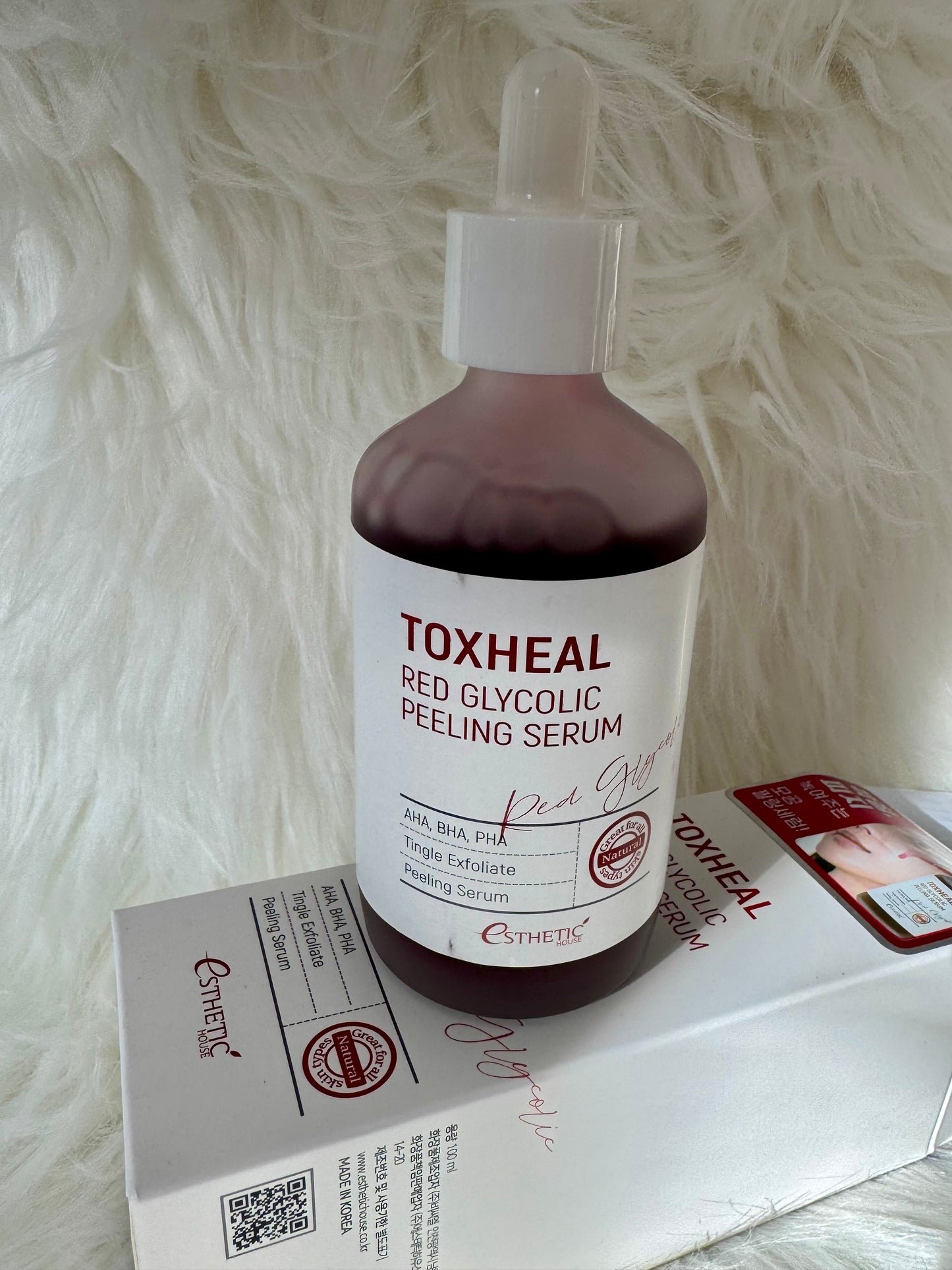 Esthetic House Toxheal Red Glycolic Peeling veido serumas