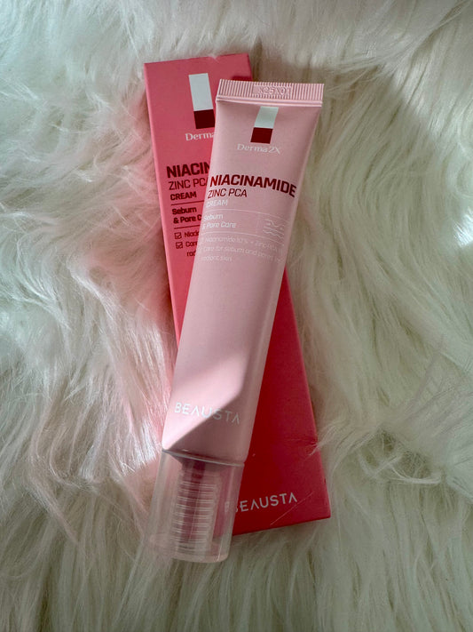 BEAUSTA Derma2X Niacinamide Zinc PCA veido kremas