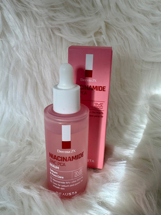 BEAUSTA Derma2X Niacinamide Zinc PCA veido serumas